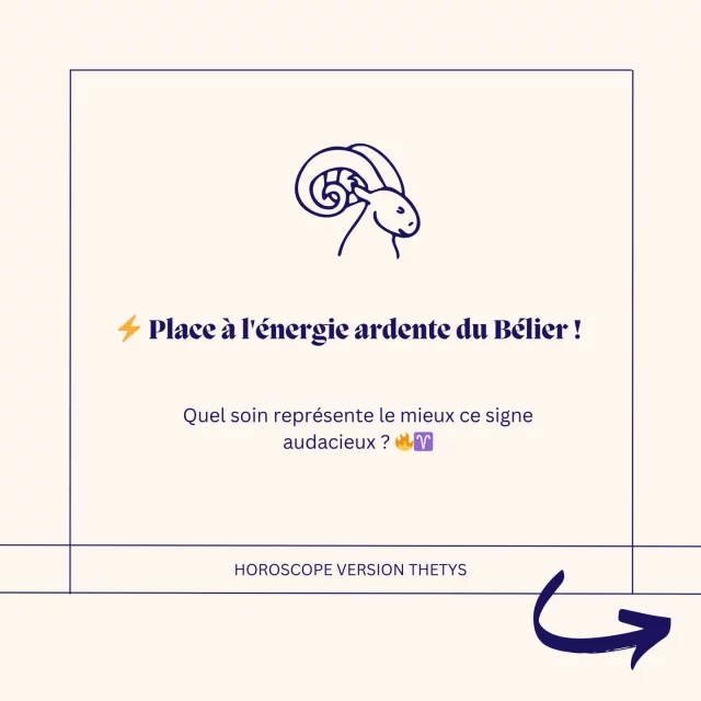 🔥 La saison du Bélier est là ! ♈💥 Signe de feu, il incarne l’audace, l’énergie et l’action. Et qui dit dynamisme, dit résultats rapides !

✨ Le soin parfait pour lui ? Le HIFU, un lifting sans chirurgie qui offre un effet tenseur immédiat. 🔥 Résultats visibles, efficacité garantie, tout ce que le Bélier adore !

💬 Team Bélier, êtes-vous prêts à rayonner ? 🔥♈ Dites-nous en commentaire si vous vous reconnaissez dans ce soin !

📆 Prenez rendez-vous dès maintenant pour booster votre peau avec notre soin HIFU ✨👉🏼 https://www.centrethetys.fr/prendre-rdv/ 

#CentreThetys #SoinÉnergique #HIFU #BeautéTechnologique #SaisonDuBélier #AstroBeauty #ZodiacGlow