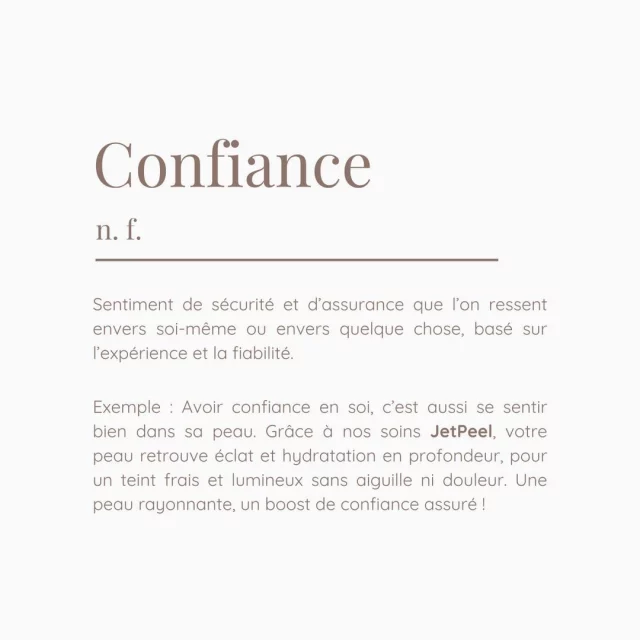 La confiance en soi commence par le bien-être intérieur… Et cela passe aussi par le soin que l’on accorde à sa peau. ✨

Offrez-lui toute l’attention qu’elle mérite et révélez votre éclat naturel ! 💖

Retrouvez-nous dans l'un de nos 3 centres: Antibes📍Cannes📍Pégomas

#croireensoi #prendresoindesoi #selfcare #skincare #jetpeel #centrethetys