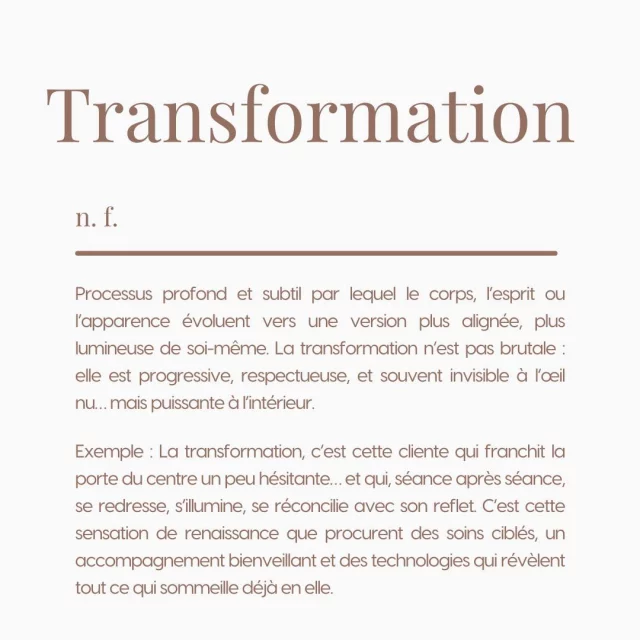La transformation, c’est bien plus qu’un changement extérieur… C’est un chemin vers soi. ✨

Avec nos technologies innovantes comme l’Icoone, la Cryo ou encore l’épilation définitive, chaque soin devient une étape vers une version de vous plus confiante, plus rayonnante, plus alignée. 🌿

La transformation, c’est cette lumière qui revient dans le regard, cette posture qui s’affirme, ce bien-être qui s’installe durablement.

Pas à pas, nous vous accompagnons avec douceur, précision et écoute, pour révéler votre beauté unique.

📍 Retrouvez-nous dans l’un de nos 3 centres : Antibes – Cannes – Pégomas

#transformation #beautéengagée #centrethetys #soinvisagecorps #icoone #cryo #epilationdefinitive #prendresoindesoi #esthétiqueavancée #selflove #rayonner