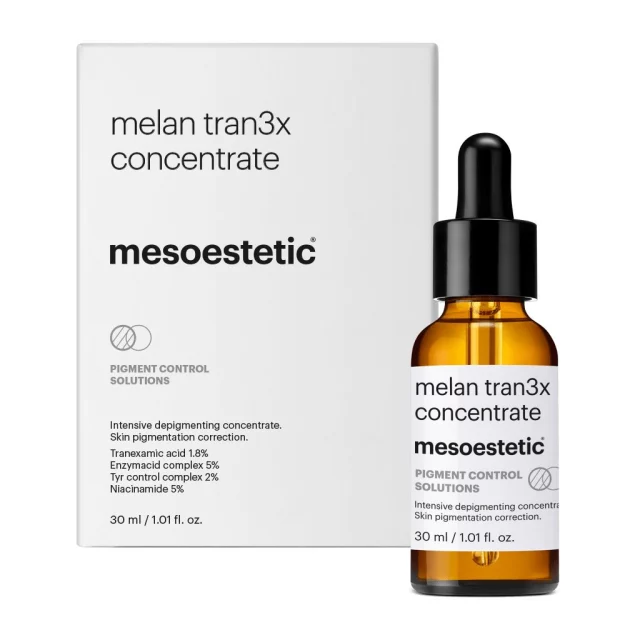 ✨ NOUVEAUTÉ PRODUIT : Melan Tran3x Concentrate by mesoestetic® ✨
Votre allié expert pour une peau unifiée, éclatante et visiblement plus lumineuse 💫

Ce sérum dépigmentant intensif agit en profondeur pour corriger efficacement les taches pigmentaires et unifier le teint, tout en respectant l’équilibre cutané.

🔬 Sa formule innovante combine :
• Acide tranexamique 1,8 % – pour inhiber l’hyperpigmentation
• Enzymacid complex 5 % – exfoliation douce pour booster le renouvellement cellulaire
• Tyr control complex 2 % – pour réguler la production de mélanine
• Niacinamide 5 % – pour renforcer la barrière cutanée et améliorer l’éclat

💡 Adapté à tous les types de peau, même sensibles.
💧 Texture fluide et légère, parfaite pour une routine quotidienne.

📍 Disponible dans nos centres Thetys à Antibes, Cannes et Pégomas.
🔎 Demandez conseil à nos expertes pour une prise en charge 100 % personnalisée.

#Thetys #InnovationBeauté #Mesoestetic #MelanTran3x #SoinDépigmentant #TachesPigmentaires #ÉclatDeLaPeau #PeauUnifiée #SkinExpert #EsthétiqueAvancée